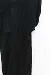 Marc le bihan shoulder strap asymmetric short sleeve top 2860 black